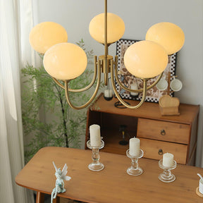 Suspension Chic en Guimauve - Éclat Doux et Élégant pour Intérieur