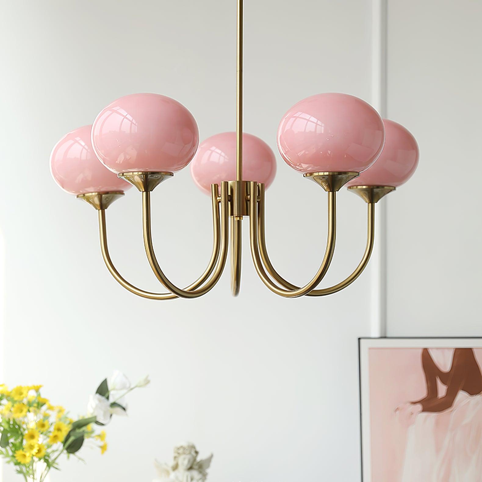 Suspension Chic en Guimauve - Éclat Doux et Élégant pour Intérieur