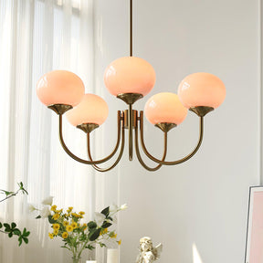 Suspension Chic en Guimauve - Éclat Doux et Élégant pour Intérieur