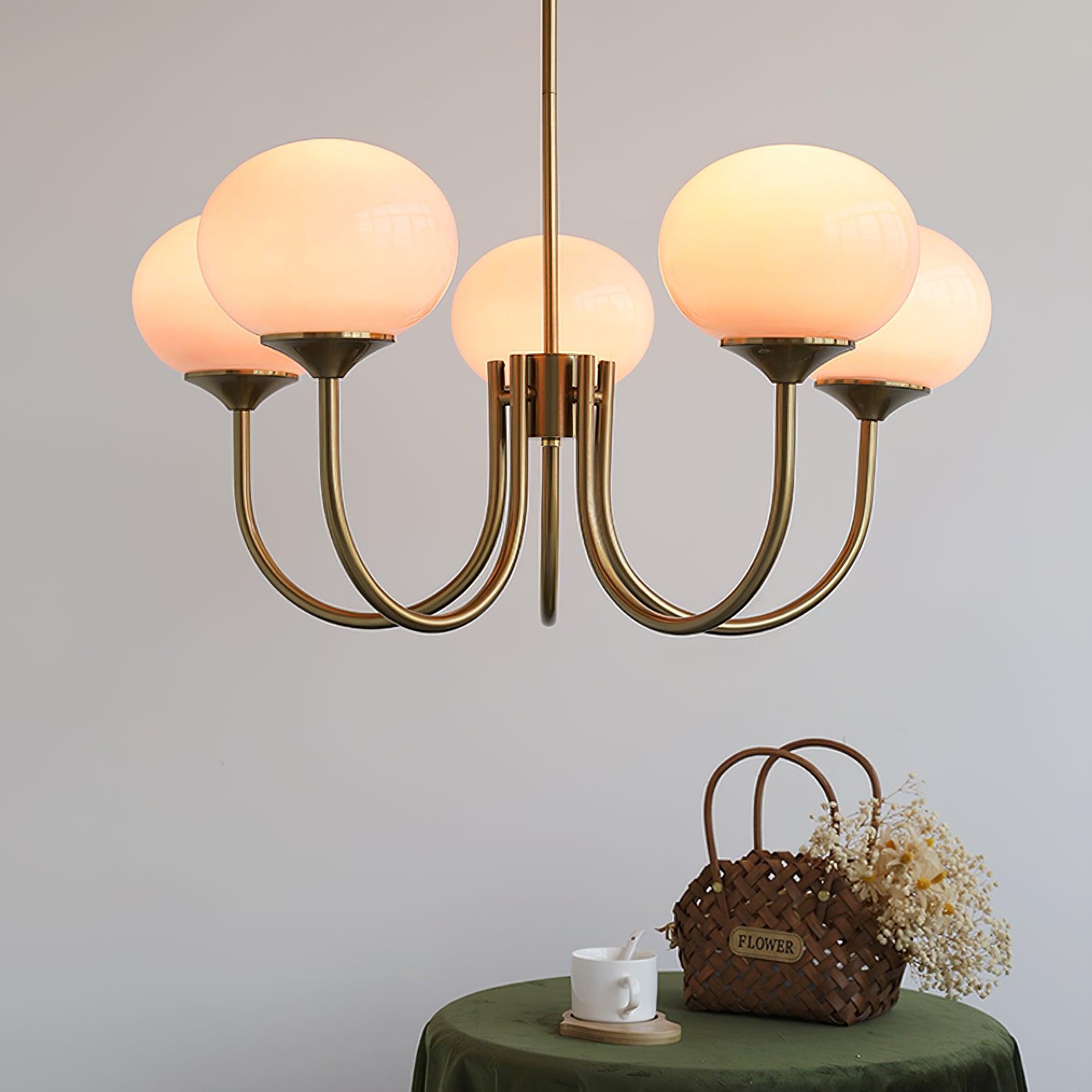 Suspension Chic en Guimauve - Éclat Doux et Élégant pour Intérieur