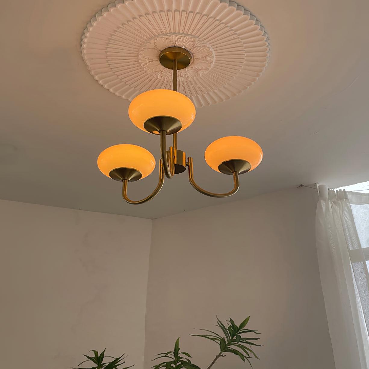 Suspension Chic en Guimauve - Éclat Doux et Élégant pour Intérieur