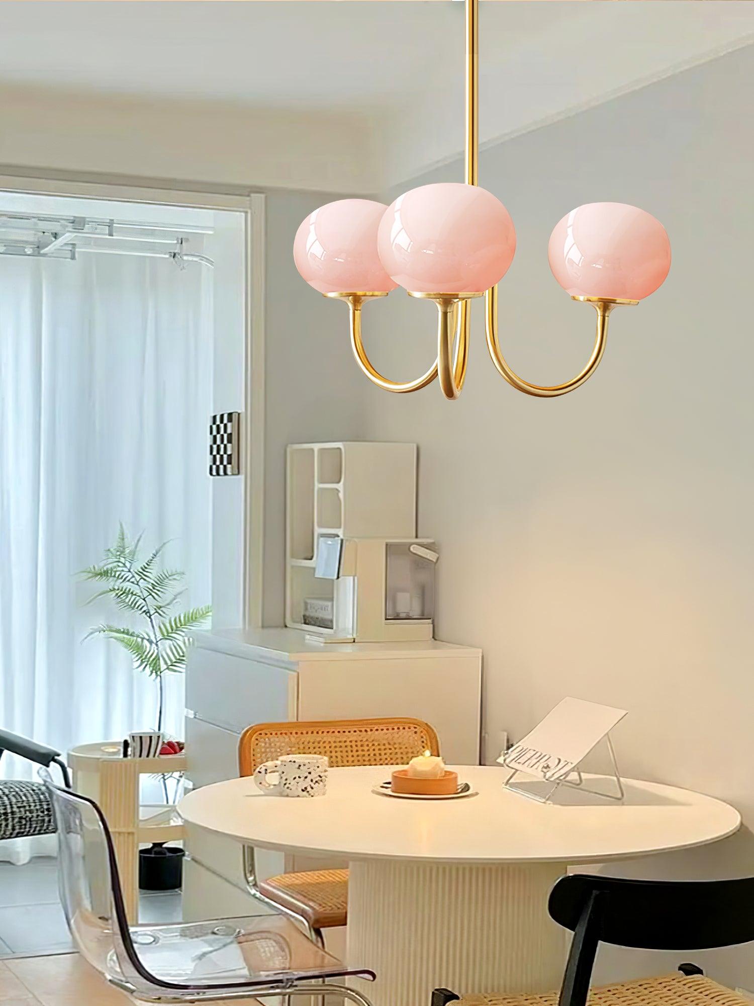 Suspension Chic en Guimauve - Éclat Doux et Élégant pour Intérieur