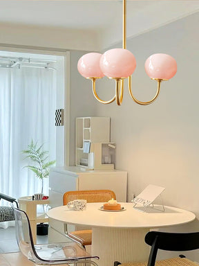 Suspension Chic en Guimauve - Éclat Doux et Élégant pour Intérieur
