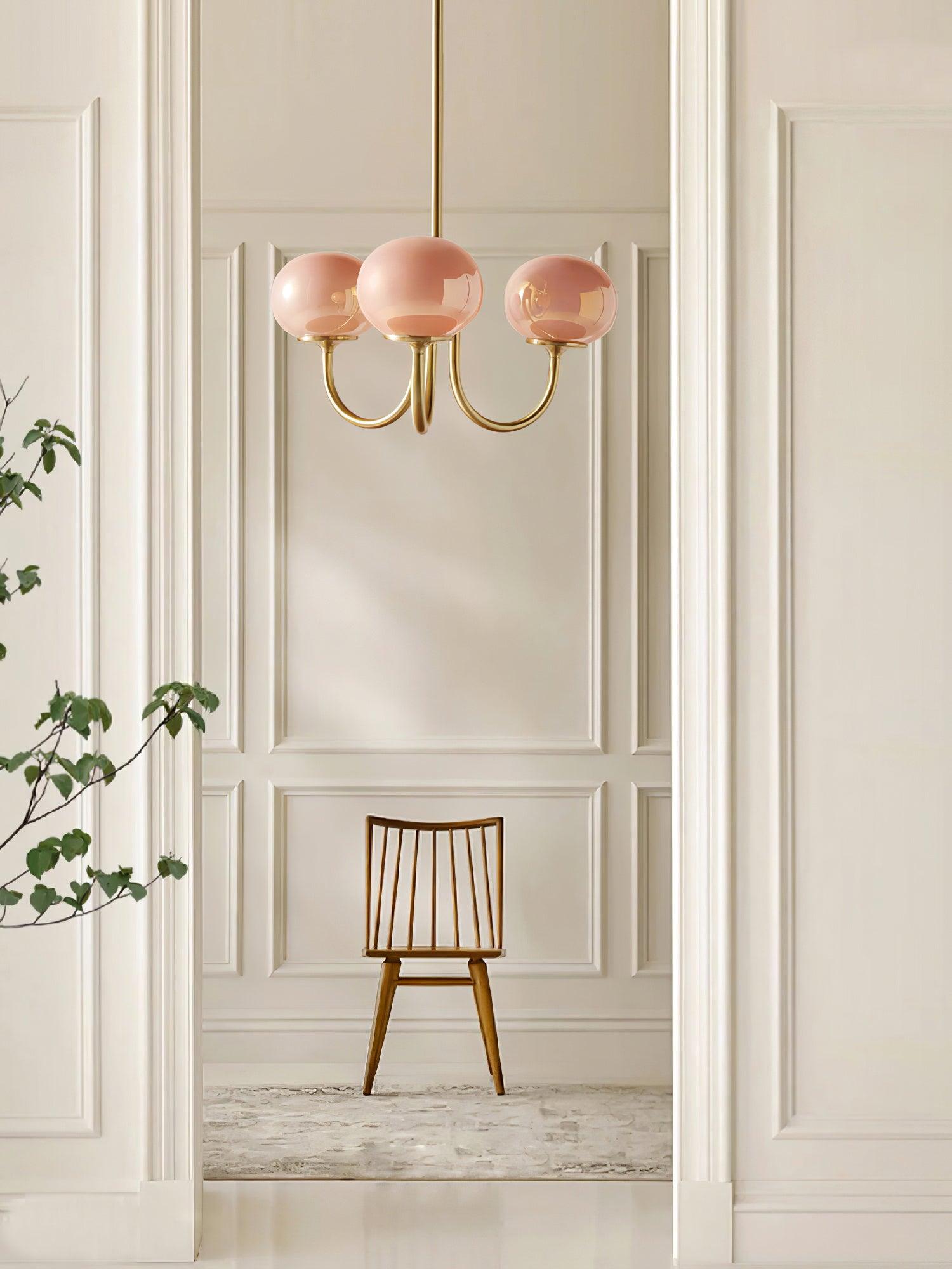 Suspension Chic en Guimauve - Éclat Doux et Élégant pour Intérieur