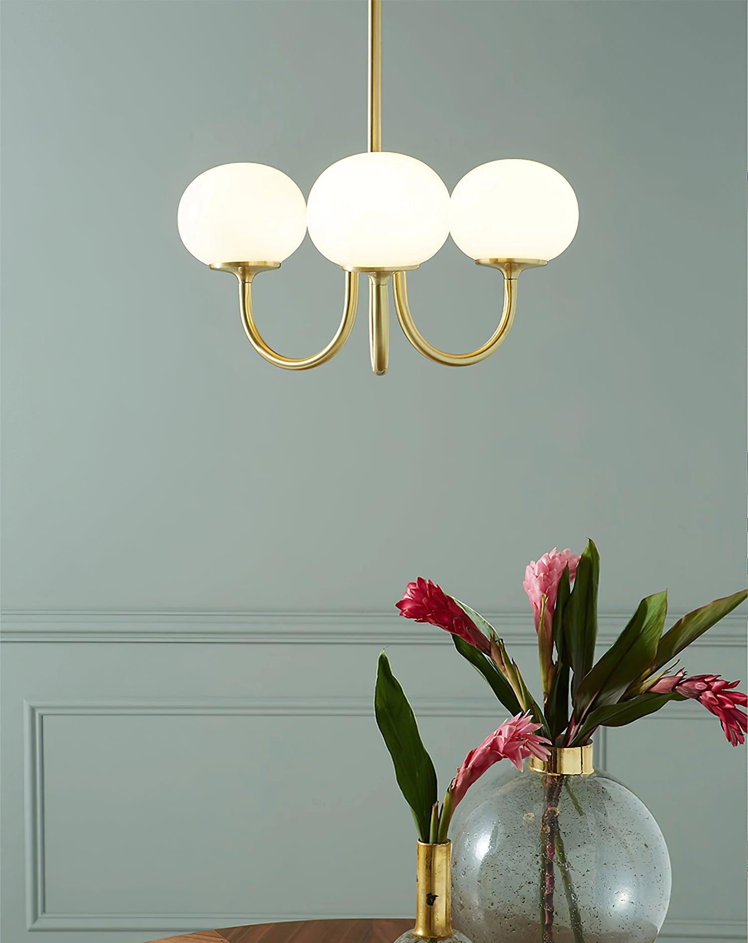 Suspension Chic en Guimauve - Éclat Doux et Élégant pour Intérieur