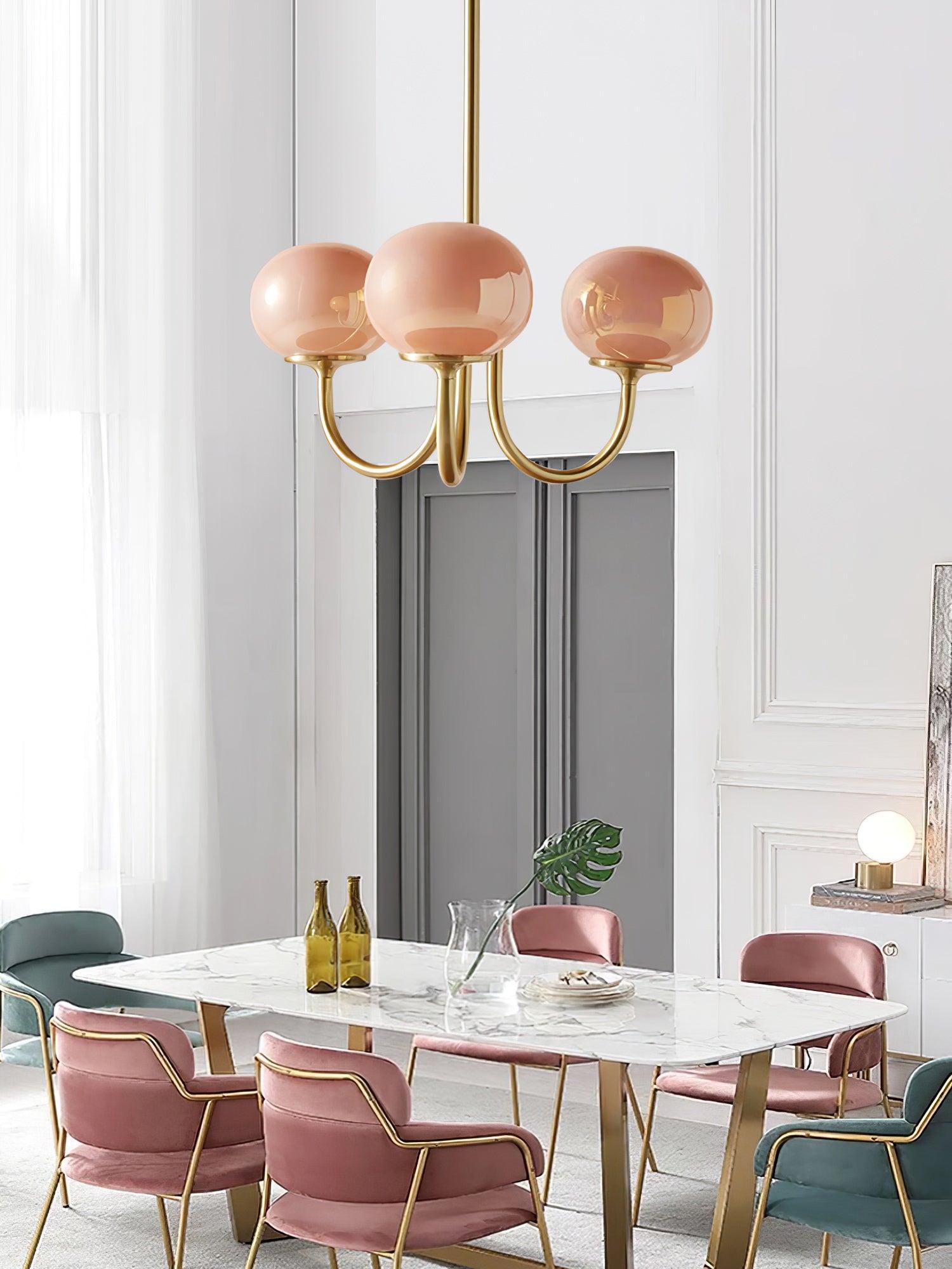 Suspension Chic en Guimauve - Éclat Doux et Élégant pour Intérieur