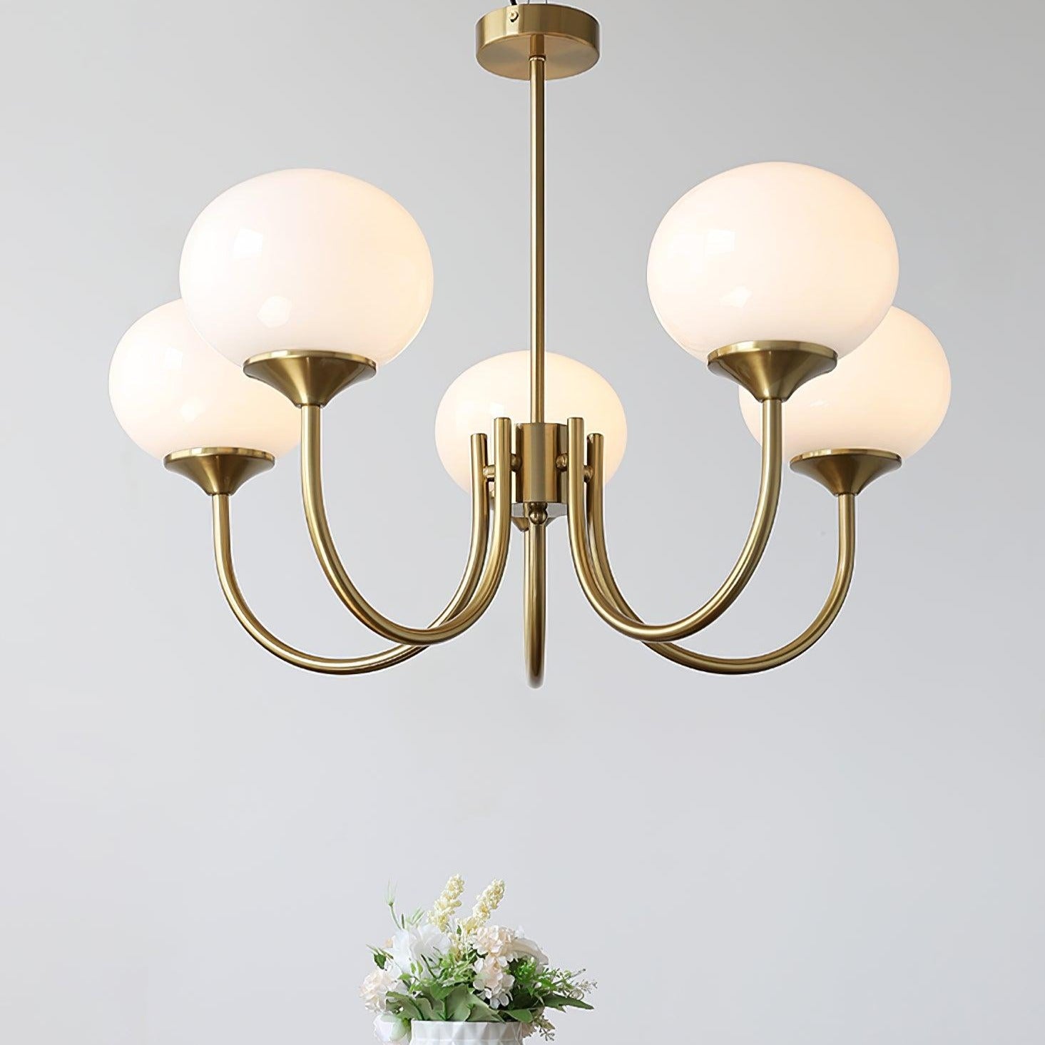 Suspension Chic en Guimauve - Éclat Doux et Élégant pour Intérieur