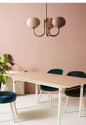 Suspension Chic en Guimauve - Éclat Doux et Élégant pour Intérieur
