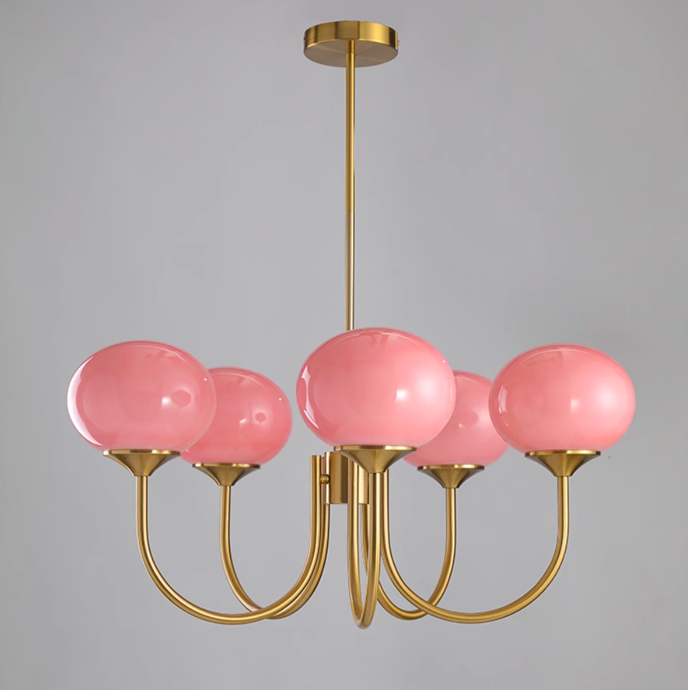 Suspension Chic en Guimauve - Éclat Doux et Élégant pour Intérieur