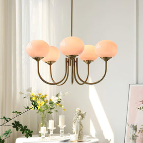 Suspension Chic en Guimauve - Éclat Doux et Élégant pour Intérieur