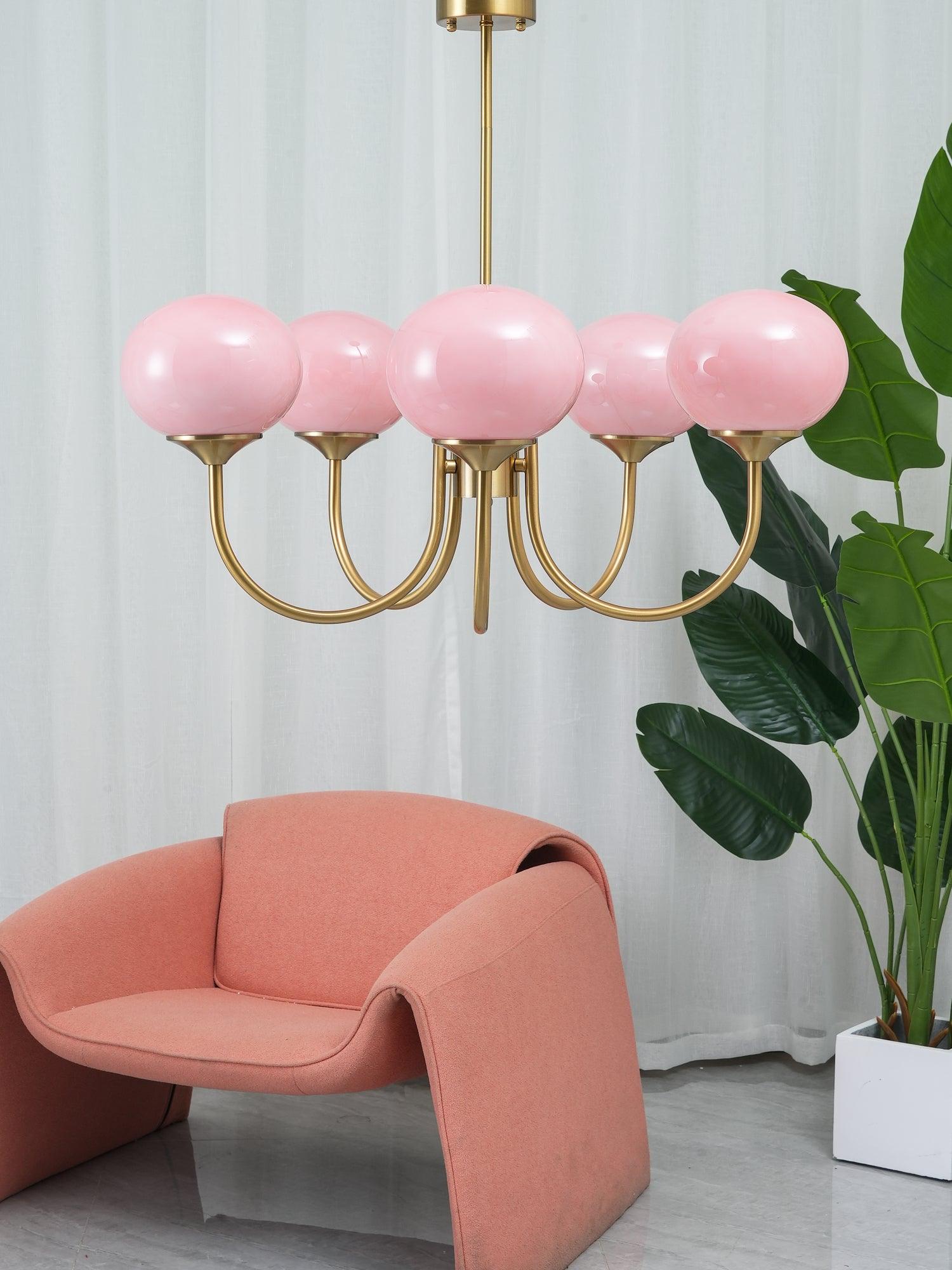 Suspension Chic en Guimauve - Éclat Doux et Élégant pour Intérieur