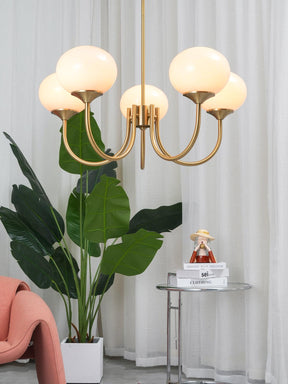 Suspension Chic en Guimauve - Éclat Doux et Élégant pour Intérieur