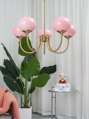 Suspension Chic en Guimauve - Éclat Doux et Élégant pour Intérieur