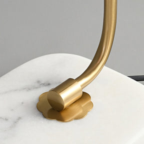 Lampe de Table Ludique en Verre - Finition Dorée et Abat-jour Rose