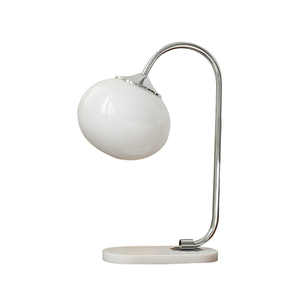 Lampe de Table Ludique en Verre - Finition Dorée et Abat-jour Rose