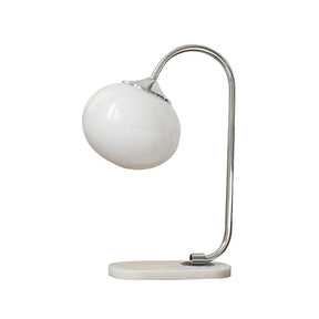 Lampe de Table Ludique en Verre - Finition Dorée et Abat-jour Rose