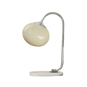 Lampe de Table Ludique en Verre - Finition Dorée et Abat-jour Rose