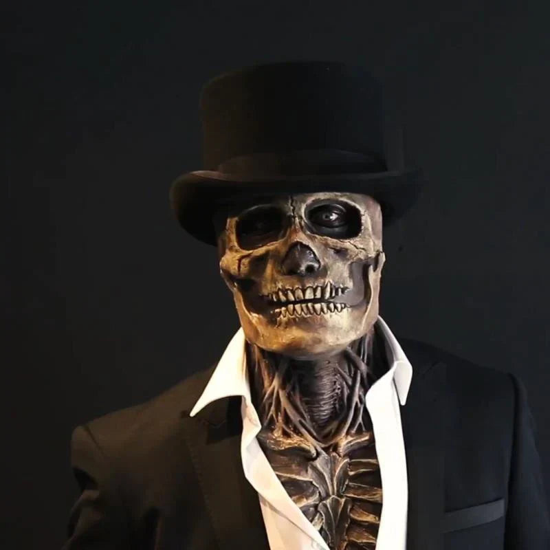 Masque Horrifique d'Halloween Réaliste - Détails Glaçants et Ajustement Confortable