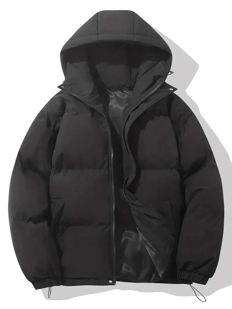 Veste à Capuche d'Hiver Chic - Confort Douillet et Style Polyvalent