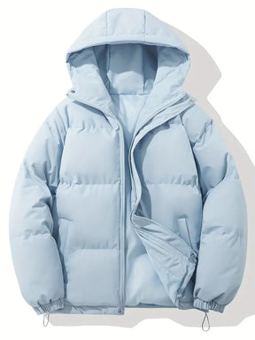 Veste à Capuche d'Hiver Chic - Confort Douillet et Style Polyvalent