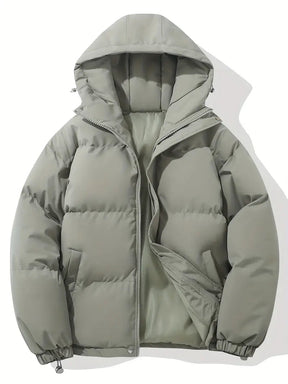 Veste à Capuche d'Hiver Chic - Confort Douillet et Style Polyvalent