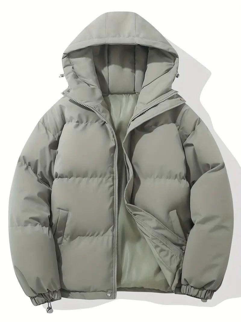 Veste à Capuche d'Hiver Chic - Confort Douillet et Style Polyvalent