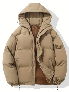 Veste à Capuche d'Hiver Chic - Confort Douillet et Style Polyvalent