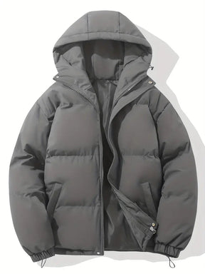 Veste à Capuche d'Hiver Chic - Confort Douillet et Style Polyvalent