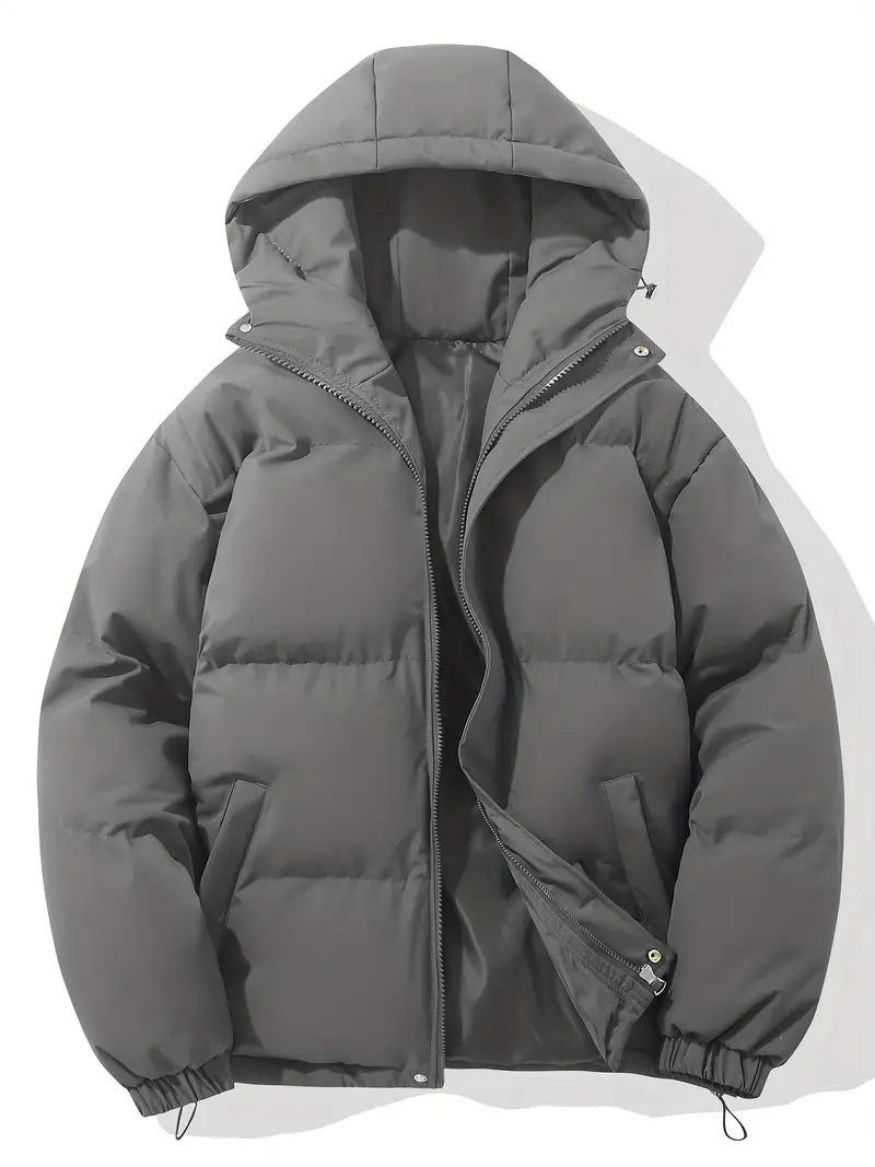 Veste à Capuche d'Hiver Chic - Confort Douillet et Style Polyvalent