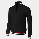 Pull Zippé Mi-Haut pour Hommes - Style Contemporain et Confort Doux
