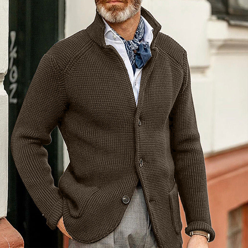 Cardigan à Col Châle Élégant - Confort et Style Polyvalent
