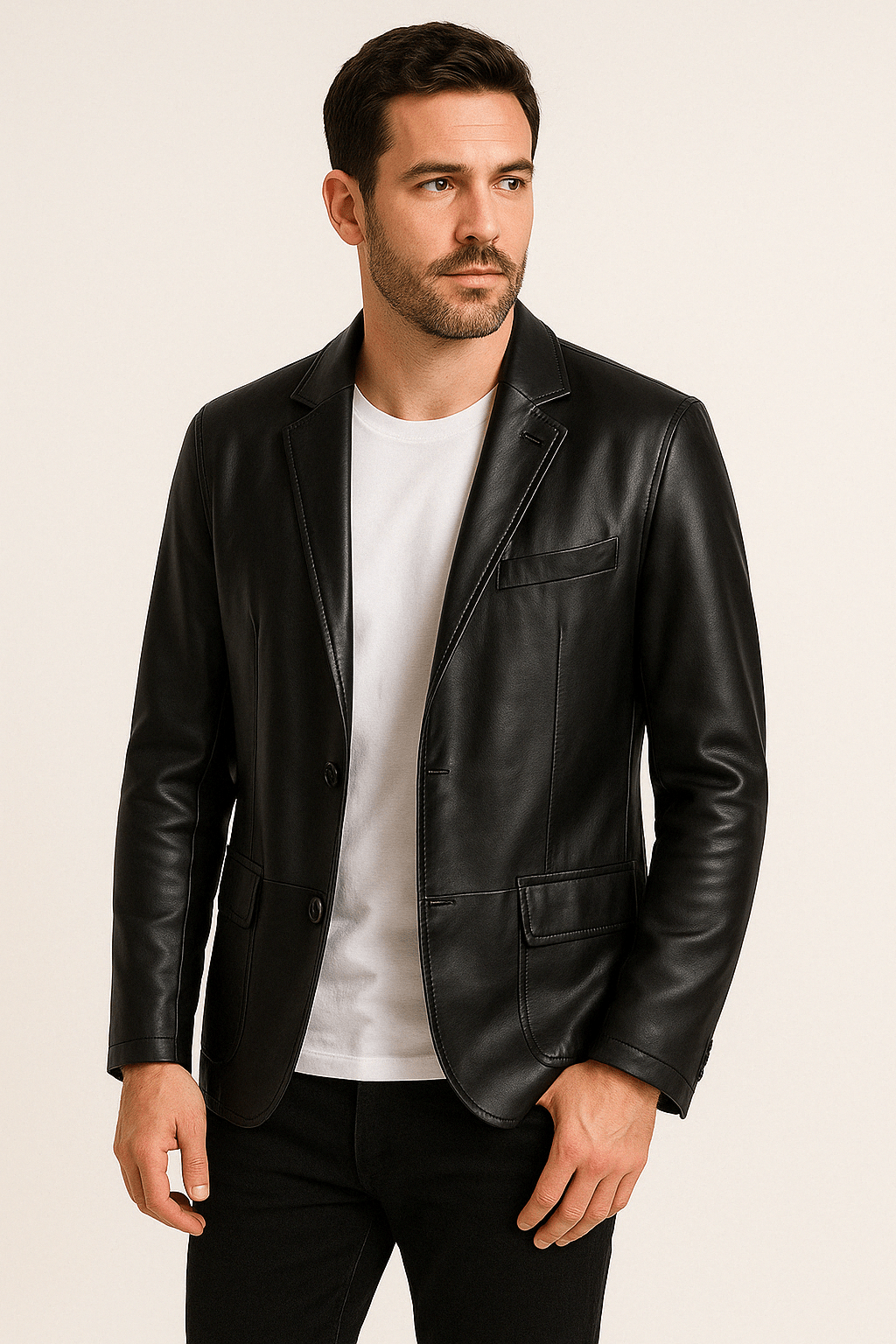 Veste en PU Synthétique Élégante - Style Urbain et Polyvalent