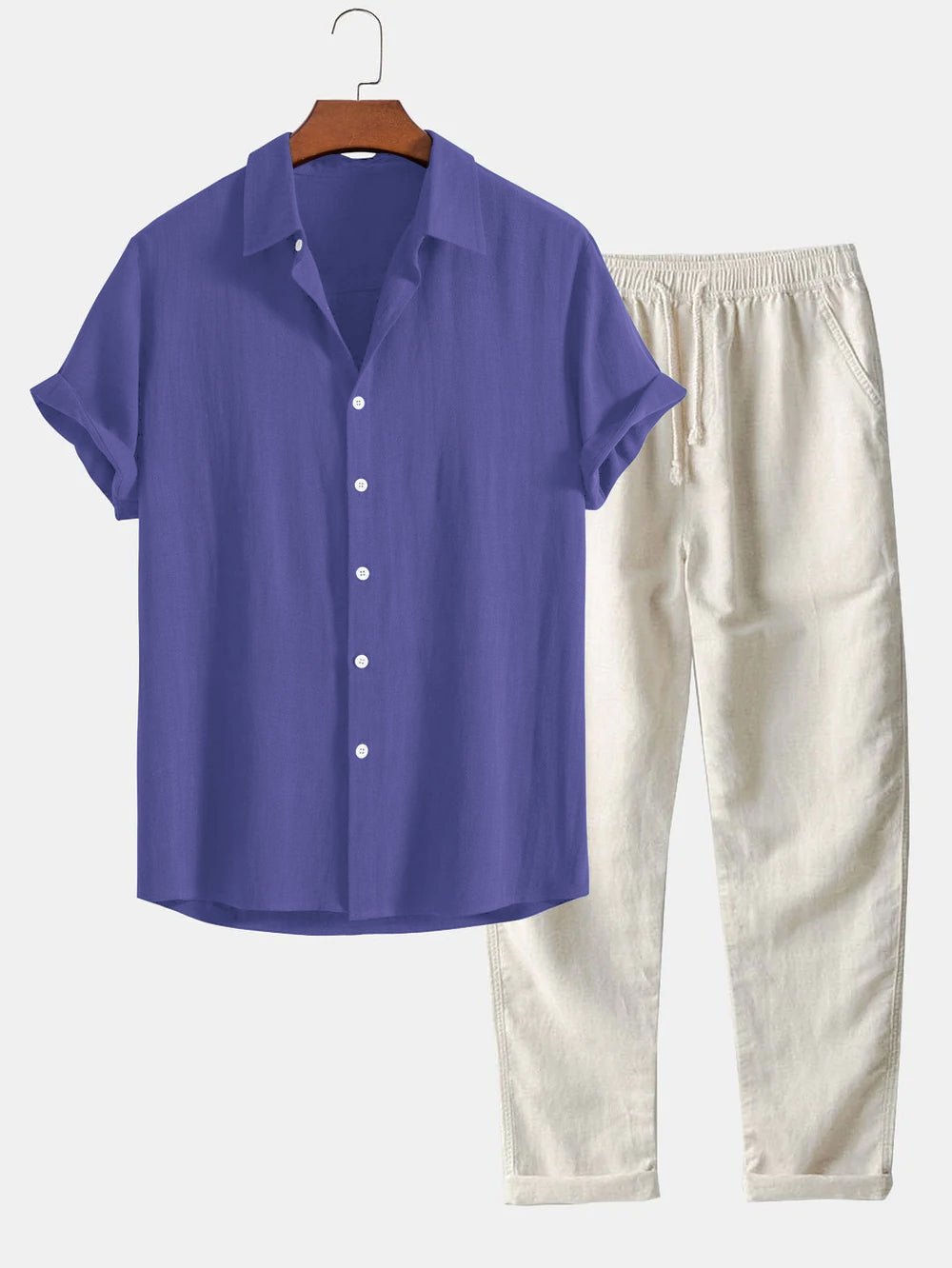 Ensemble Chemise et Pantalon Décontracté - Style Chic et Confort Optimal