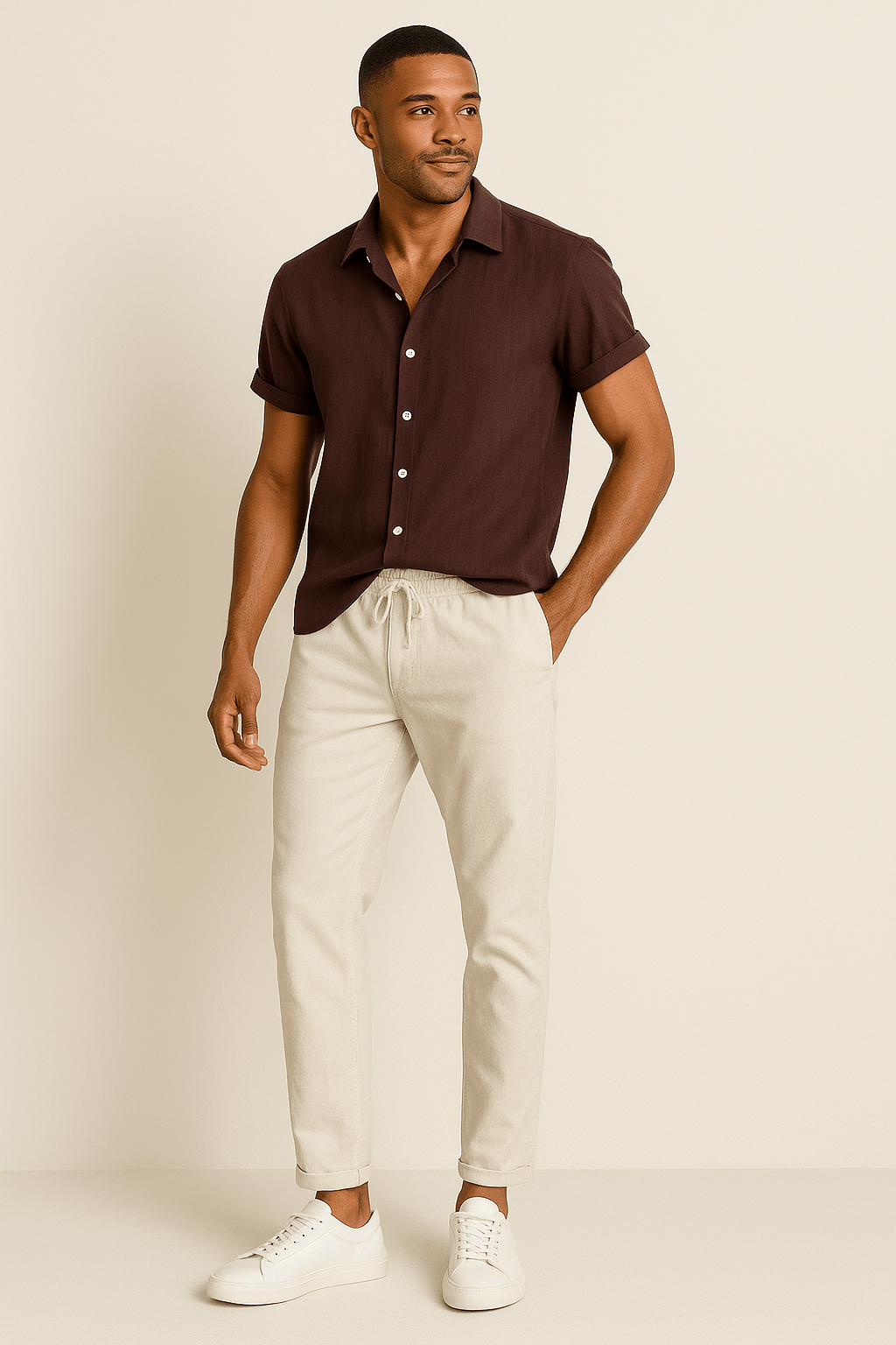 Ensemble Chemise et Pantalon Décontracté - Style Chic et Confort Optimal