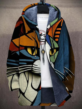 Veste Imprimée Artistique Unique - Style Audacieux et Confortable