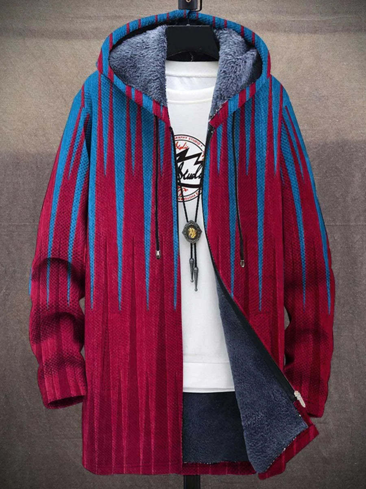 Veste Imprimée Artistique Unique - Style Audacieux et Confortable