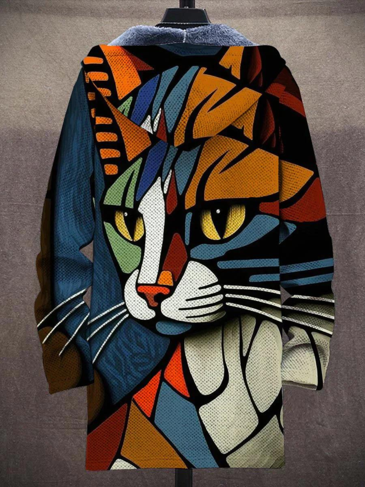 Veste Imprimée Artistique Unique - Style Audacieux et Confortable