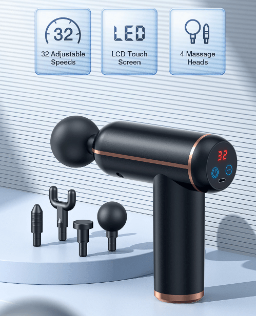Pistolet de Massage Portable - Récupération Musculaire Rapide et Efficace