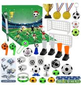 Calendrier de l'Avent Football - Surprises Jouets Quotidiennes à Construire