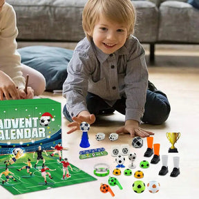 Calendrier de l'Avent Football - Surprises Jouets Quotidiennes à Construire