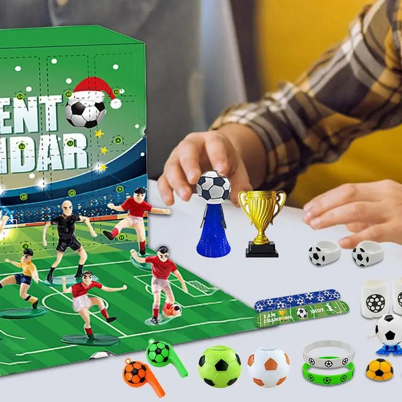 Calendrier de l'Avent Football - Surprises Jouets Quotidiennes à Construire
