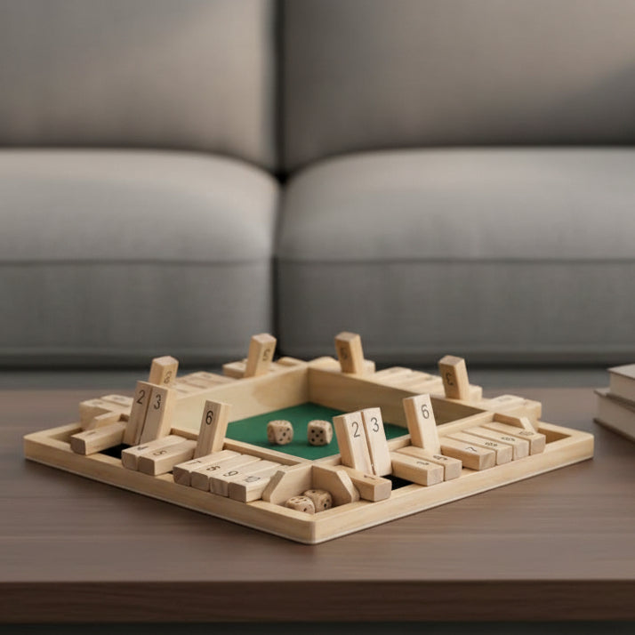 Jeu de Dés en Bois Montessori | Apprentissage Amusant des Mathématiques