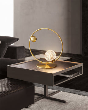 Lampe de Table Élégante en Verre - Design Asymétrique et Matériaux de Qualité