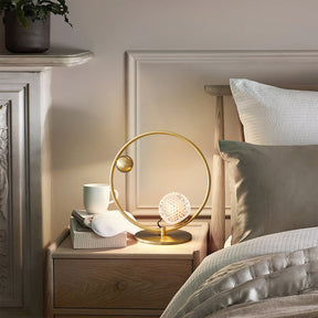 Lampe de Table Élégante en Verre - Design Asymétrique et Matériaux de Qualité