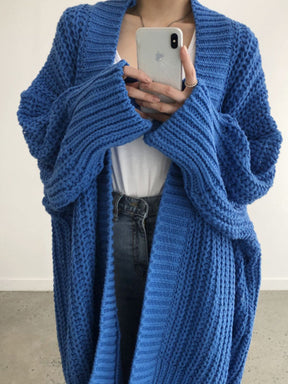 Veste Tricot Oversize Décontractée - Confort et Élasticité Moyenne