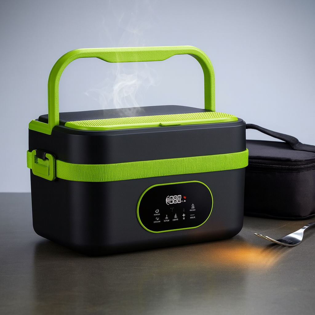 Boîte à Lunch Chauffante Portable - Acier Inoxydable et Rechargeable