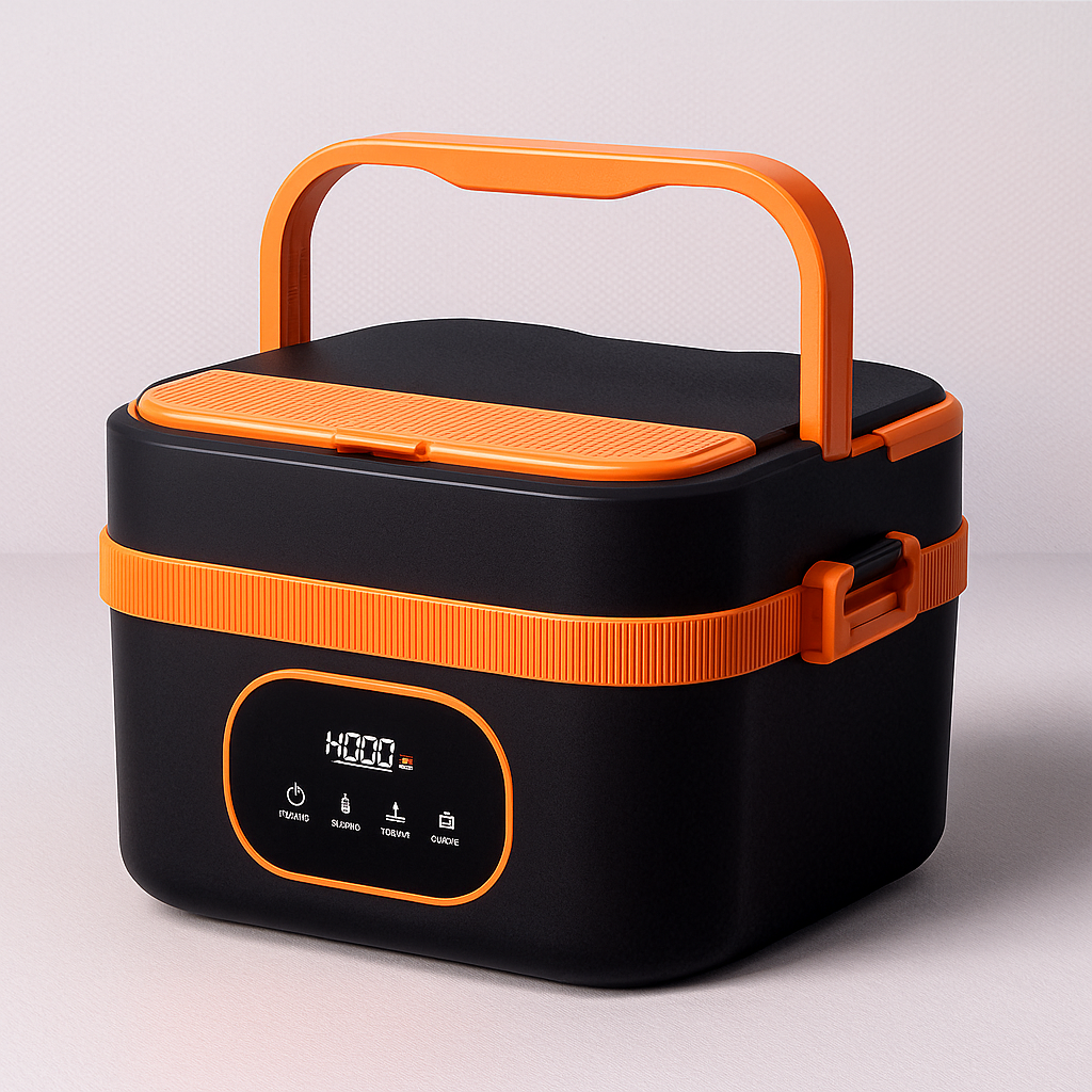 Boîte à Lunch Chauffante Portable - Acier Inoxydable et Rechargeable