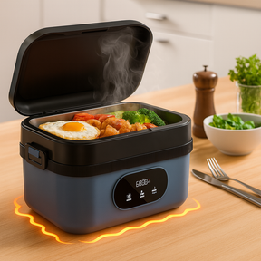 Boîte à Lunch Chauffante Portable - Acier Inoxydable et Rechargeable