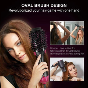 Sèche-cheveux et Lisseur 4-en-1 - Coiffage Élégant et Pratique