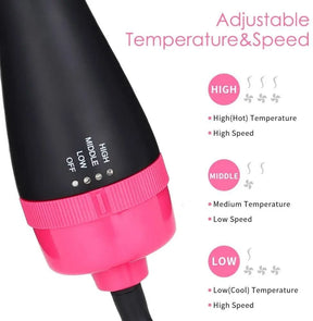 Sèche-cheveux et Lisseur 4-en-1 - Coiffage Élégant et Pratique